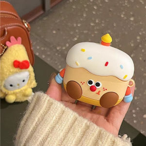 CrashStar Cute Cartoon Birthday Cake Milk Box Cheese Soft Silicone AirPods Case For AirPods 1 2 3 AirPods Pro 2 4 InPods 12 i12 Wireless Bluetooth Headset Headphones Earphone Shockproof Casing Cover Hot Sale