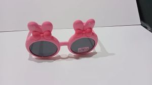 Kacamata Hitam Anak Perempuan: Telinga Rabbit Love & Kaca Mata Bulat High Quality