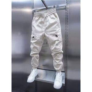 Mens Harem Pants Man Breathable Mens Clothing 2024 New Casual Pants Man Straight Trousers