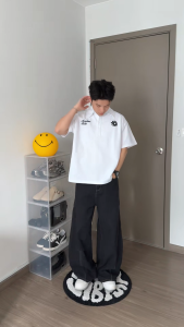 Áo Thun Polo Thêu Hoa Cúc Morpheus vải thun cotton dày dặn form rộng BOXY nam và nữ thun cotton 260gsm