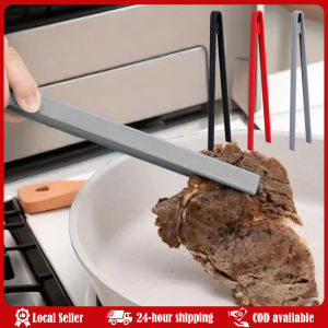 Silicone Food Toast Tongs Trivet Tongs for Kitchen Tongs Non-slip Cooking Clip Clamp BBQ Salad Tools Grill Kitchen Accessories Bread Tongs NonSlip Serving Barbecue Salad Clip Long Handle Steak Clamp Homes Kitchen Cooking Tool Easy to Use