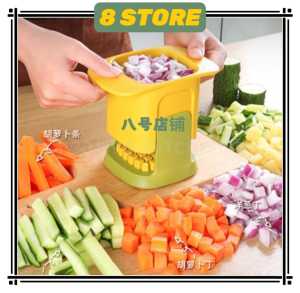 (8 STORE) Vegetable Chopper Slicer Cutter Chopper Household Hand Pressure Multi-Function Vegetable Cutter