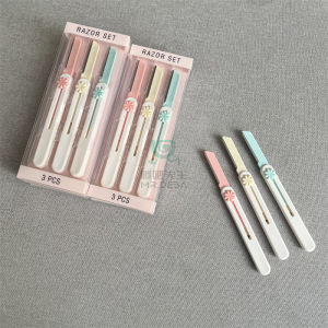Bộ 3 Lưỡi Cạo Lông Mi Có Thể Mở Rộng Di Động Lưới Bảo Vệ Cho Người Mới Bắt Đầu Dụng Cụ Làm Đẹp Mắt