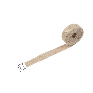 10yards 10mm-38mm Natural Vintage Jute Burlap Ribbon For Weddings Belt Strap Floristry Party Christmas Decoration DIY Gift Packi