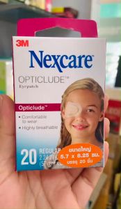 3M NEXCARE Opticlude EyePatch พลาสเตอร์ปิดตา แผ่นปิดตา 1และ5ชิ้นและยกกล่อง (รูปไข่สีเนื้อ) ขนาด 5.7x8.25 cm.