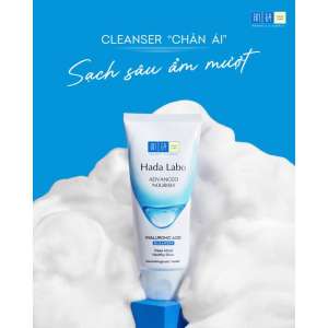 Sữa rửa mặt Hada Labo Advanced Nourish Hyaluronic Acid làm sạch sâu và dưỡng ẩm phù hợp cho các loại da.