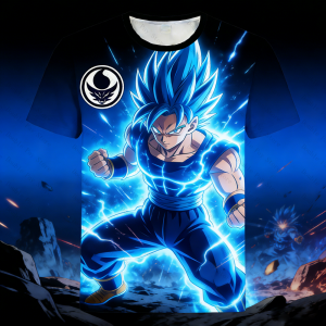 Bandai | Dragon Ball Tshirt Super Saiyan Tshirt Anime Cosplay Shirts Peripheral Clothes Short-sleeved Mens Shirts Women Y2k t-shirts