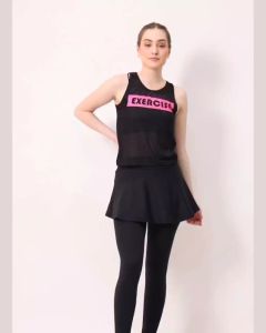 Baju olahraga wanita EXERCISE Tanktop sport baju senam murah Outer jaring baju olahraga atasan zumba
