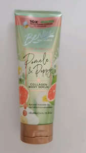 BeNice โกลว์ แอนด์ เพอร์ฟูม คอลลาเจน บอดี้ เซรั่ม น้ำหอม โพเมโล แอนด์ ป๊อปปี้ 170 ml.