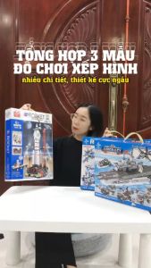Đồ chơi xếp hình chiến hạm tàu chiến 8in1 906 chi tiết BBT GLOBAL LX.A281
