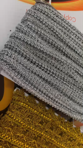 แถบดิ้น ดิ้นทอง ดิ้นเงิน ใบเฟิร์น ใบคู่ กลางดอก ราคาต่อ 1 เมตร งานปัก ตกแต่ง ประดิษฐ์ ลวดลายผ้า หรูหรา KJ