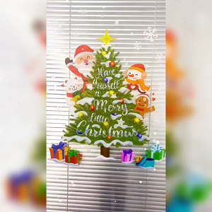 kangle 【💥50% off】คริสมาสต์สติ๊กเกอร์ เครื่องประดับเทศกาล Christmas Stickers ผลิตภัณฑ์ตกแต่ง สติ๊กเกอร์ติดผนัง สติกเกอร์หน้าต่างร้านค้า
