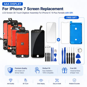 AAA Grade Display for iPhone 6 7 8 7plus 8plus Black White Screen LCD Touch Screen Screen Disassembly Kit Complete Replacement