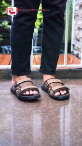 Sandal Pria Casual Slide Slop Khamzo K13 Premium Terbaru Sendal Cowok Kekinian