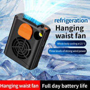 Portable bladeless outdoor camisole fan portable belt clip USB charging neck fan small handheld waist hanging fan