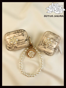 Retro French Floral AirPods Protective Case Wireless Bluetooth Stereo Shell for Apple pro Headphones Soft TPU Case Third Generation