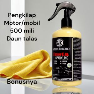 pengkilap bodi motor mobil insta sparkling daun talas hidropoblic penghilang baret