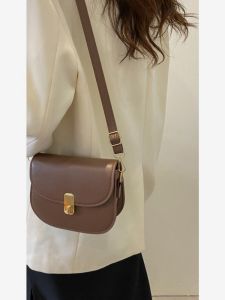 Trendy Retro Saddle Bag Womens Small Quality Single Shoulder Bag High Sense Versatile Crossbody Bag for Young Women Casual Use