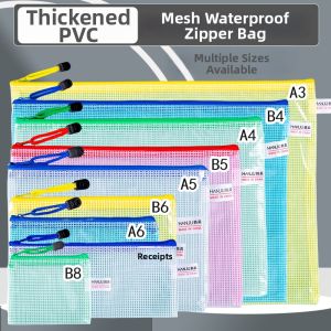YUEFANGCHENG | Transparent Waterproof Sectional File Storage Bag