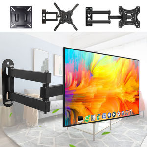 Telescopic Tv Bracket Fleksibel Tilt Mount 400 X 400 / 200 X 200 Pitch 14-55 Inch Tv Universal Breket Tv Briket Braket Gantungan Tv