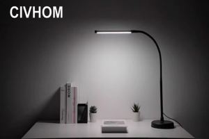 MZVUL | Swing Arm LED Desk Lamp Flexible Gooseneck Architect Light with 3 Color Modes USB Adapter Task Lamp for Reading Work Study