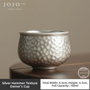Vintage Luxury Hammered Silver Tasting Cup
