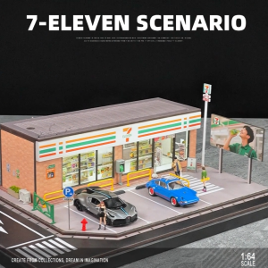 Mô hình trưng bày Cửa Hàng Tiện Lợi 7-Eleven 1:64 (Phiên Bản Lớn)