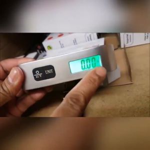 50KG / 110LB Electronic Digital Luggage Scale Portable Suitcase Travel Scale Balance Weight LCD