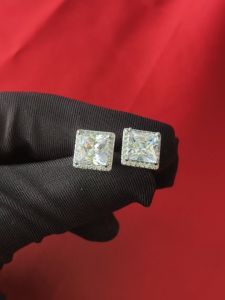 Diamcity  (Free Gra Certificate) Moissanite Diamond Lima Karat Fashion Wanita Anting Anting Pejantan Perhiasan Grosir