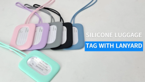 MP00 Random Flexible Silicone Travel Luggage Tags - Durable ID Labels & Name Card Holders for Suitcases & Bags
