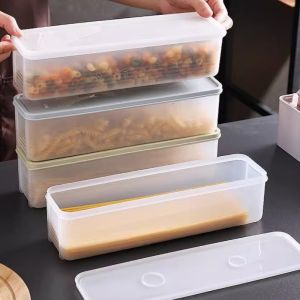 Rectangular Pasta Pro – Food-Grade Airtight Organizer with Lock Lid | Space-Smart Pantry System for Noodles Grains & Baking Supplies (Fridge-to-Pantry Ready)