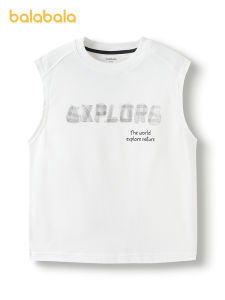 Balabala ngắn tay cho bé gái T-Shirt trẻ lớn bé cotton màu trắng áo mùa hè nhanh khô áo ba lỗ 2025