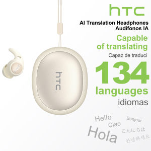 HTC NE76 Bluetooth Earphones AI Translator Earbuds Mini Invisible Sleep Earbuds Soft Wireless Headphones Orange
