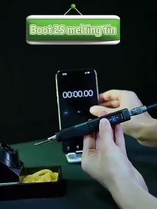 ชุดเครื่องเชื่อมเหล็กอัจฉริยะแบบพกพา FNIRSI HS-02 PD QC บัดกรี Cautin Station 100-450 ℃ PD 100W ปากกาบัดกรี