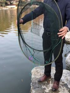 Vó Tròn 1M Bẫy Tôm Cua Cá - Vó Nhấc Tôm Kéo Tép Bắt Cá + Tặng Kèm Mồi