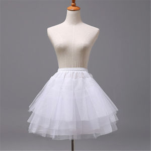 New Short Petticoat Vintage 3 Layer Puffy Organza Petticoat Retro Crinoline Underskirt Rockabilly Cosplay Swing Tutu Skirt