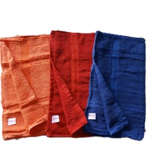 isi 4PCS Handuk Polos barbershop salon olahraga size 35x75cm biru merah coklat