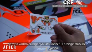 Decal stiker CRF 150l full body Oren Abu abu Racing D-I2-1324 D-I2-698 I2-832