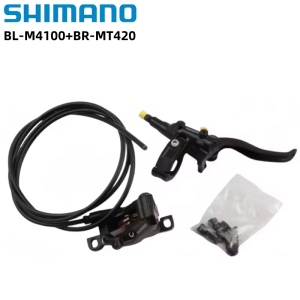 SHIMANO | Shimano Brake BL-M4100 BR-MT420 Right 1650mm 1700mm Left 850mm Hydraulic Disc Brake Caliper With Resin Pads MTB Original