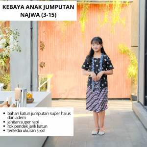 SET KEBAYA JUMPUTAN PENDEK NAJWA KEBAYA TRADISIONAL S-XXL