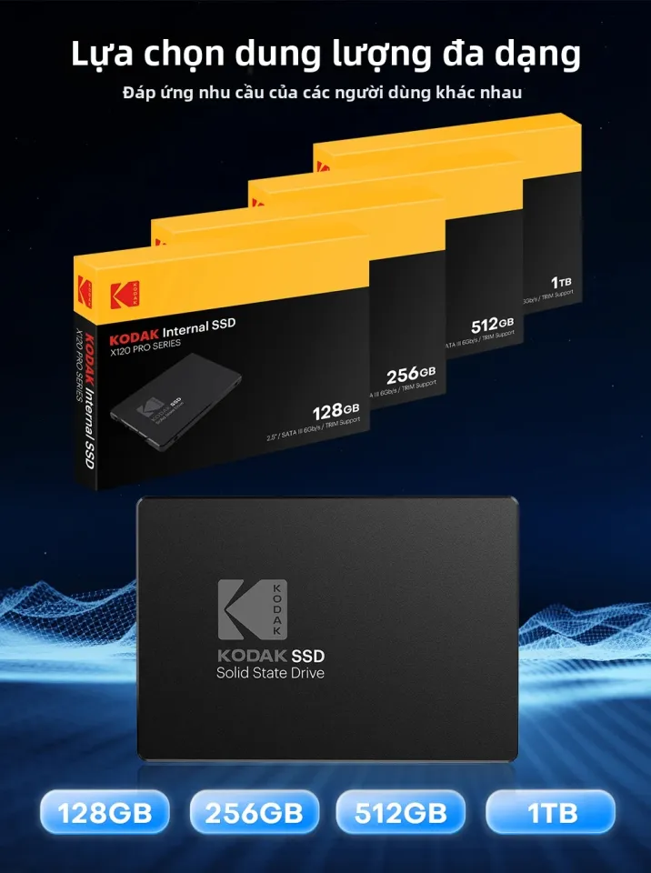 Kodak | Ổ Cứng Thể Rắn Kodak X120Pro SSD 2.5 Inch SATA3 - 1TB