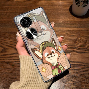 Cute Animal City Couple Phone Case Silicone Anti-Fall Full Lens Cover Soft TPU Shell for OPPO Reno 15 14 13 12 11 10 Pro+ 9