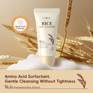Laikou | LAIKOU Rice Silky Facial Cleanser 50g Weak Acid Gentle Cleansing Moisturizing No Tightness Face Wash With Fermented Rice