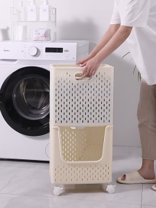 SiVa ตะกร้าผ้าแบบพับเก็บได้  แบบพกพาและมือถือ อเนคประสงค์ พร้อมล้อลาก มีให้เลือก 3 ขนาด