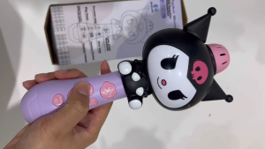 HAHATOY Mikrofon Mainan Anak Bluetooth Wireless dengan Fitur Speaker Nyanyi untuk Bayi&Anak Mikrofon