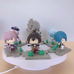 Genshin impact Ganyu Keqing Qiqi zhongli xingqiu chongyun game character model Figures doll childrens gift car ornaments can be collected