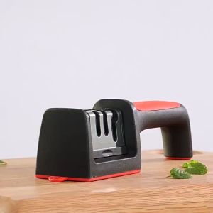 AT.Homemart 🔪 ที่ลับมีด 3-in-1 (ลับมีด/กรรไกร) | ลับคมเร็ว 3 ระดับ (หยาบ-ละเอียด) | ฐานกันลื่น ปลอดภัย | พร้อมส่ง รหัส 7020