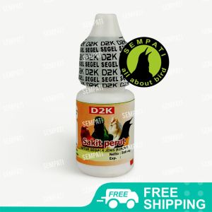 SEMPATI Sakit Perut D2K Obat Burung Sakit Pencernaan Lesu Sesak Nafas GLOKENJ1