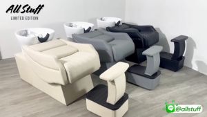 เตียงสระผม เตียงสระ ร้านเสริมสวย  พร้อมอ่างล้าง อ่างเซรามิกขนาดใหญ่ เบาะหนานุ่ม โครงแข็งแรง แถมฟรีอุปกรณ์อ่างครบเซต  SHAMPOO BED