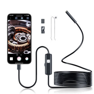 3 in 1 flexible endoscope high definition camera mobile Borescope soft endoscope Undercarriage Safety Inspection tools 7.0mm